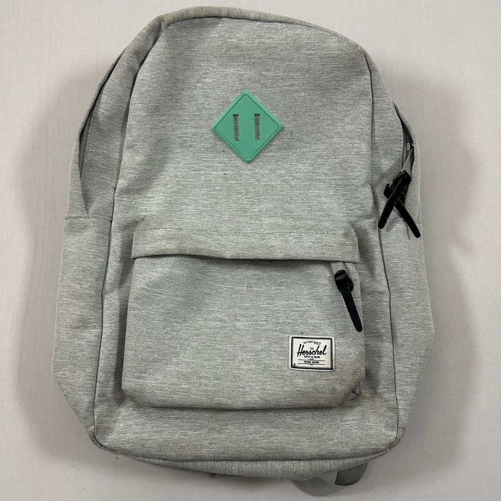 Herschel Heritage Backpack Light Gray 21.5L Laptop School Travel Bag Lightweight